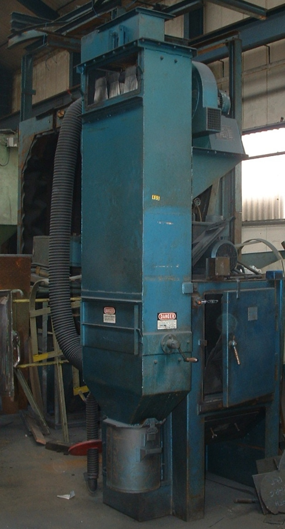 Tilghman Delta 85 Continuous Belt Machine- photo shows original condition prior to Booth improvement